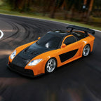 RC Drift Car 4WD 1/43 Scale - Jiabaile 4309 Mazda RX-7 with Gyro - India - ThrustRC