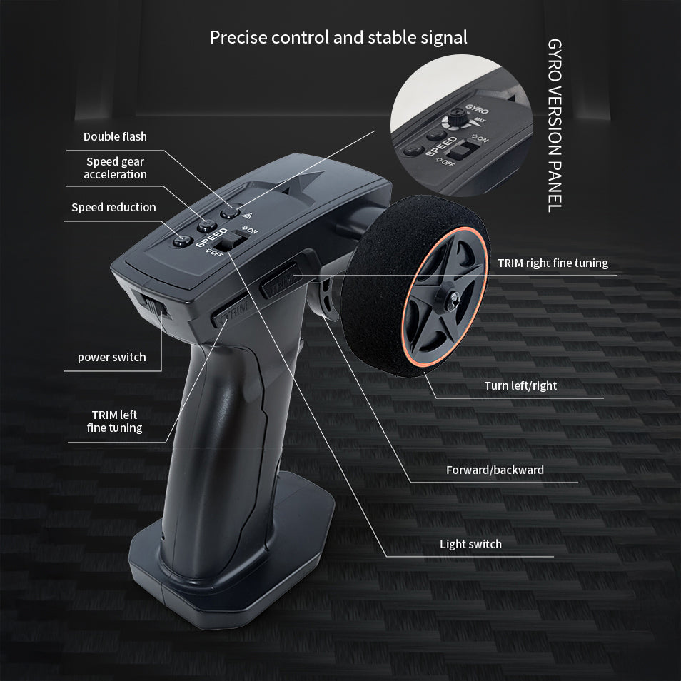 RC Drift Car 4WD 1/43 Scale - Jiabaile 4301 Ford Mustang with Gyro - India - ThrustRC
