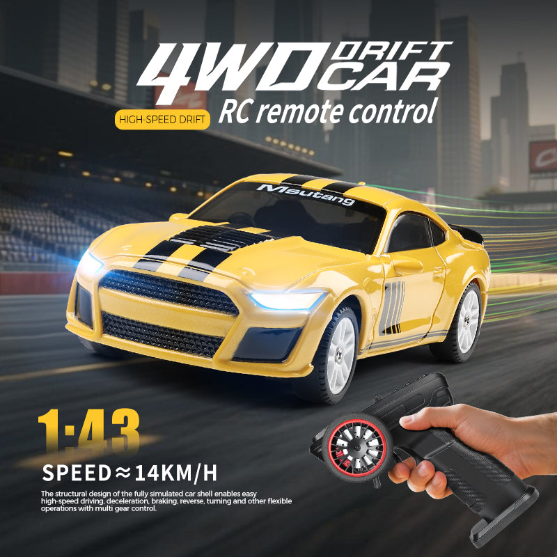 RC Drift Car 4WD 1/43 Scale - WLtoys K4308 Ford Mustang with Gyro - India - ThrustRC