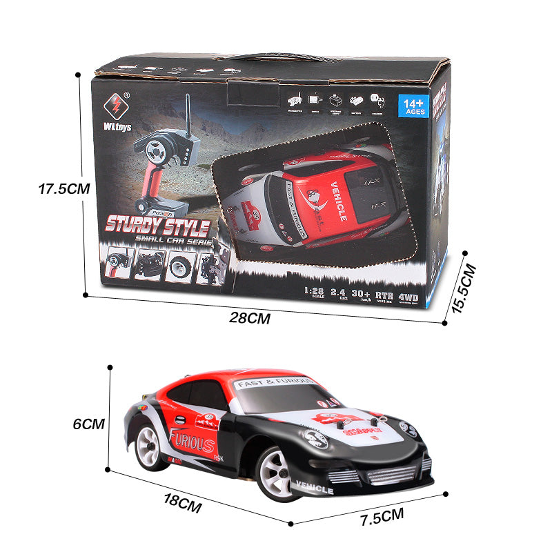 RC Drift Car 4WD 1/28 Scale - WLtoys K969 Porsche 911 with Gyro - India - ThrustRC