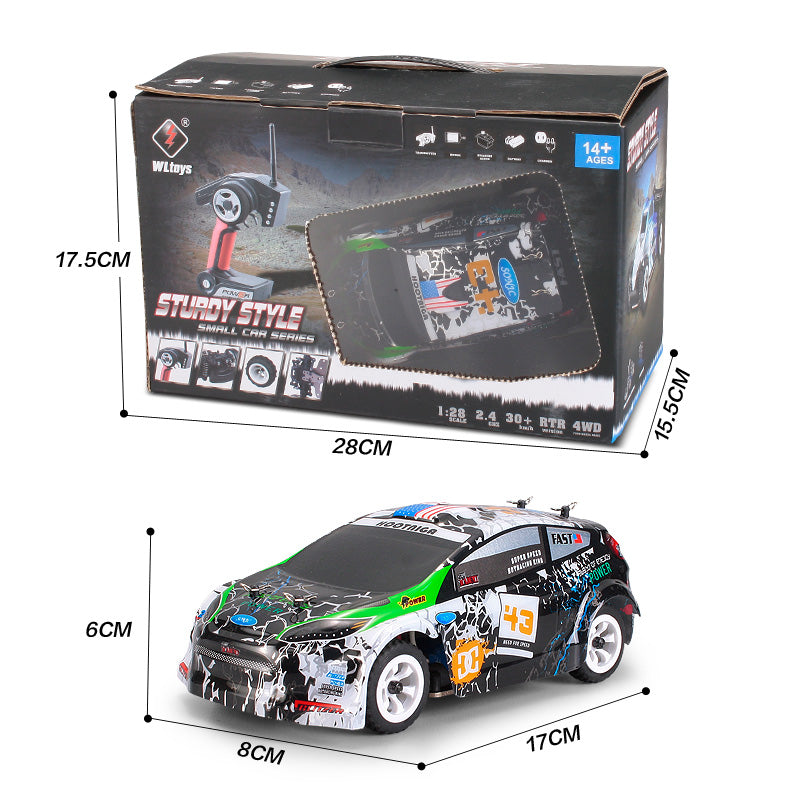 RC Drift Car 4WD 1/28 Scale - WLtoys K989 with Gyro - India - ThrustRC