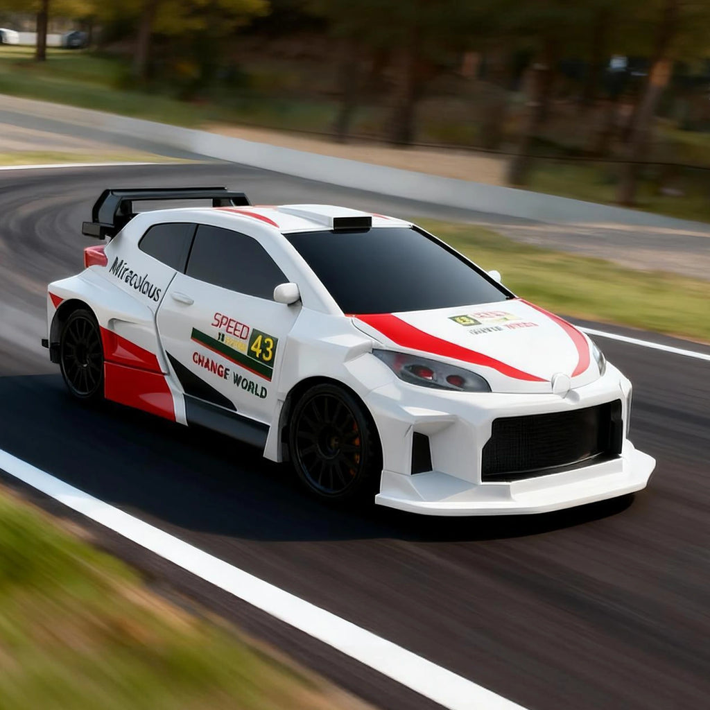 RC Drift Car 4WD 1/43 Scale - Jiabaile 4308 Toyota YARIS Rally Car with Gyro - India - ThrustRC