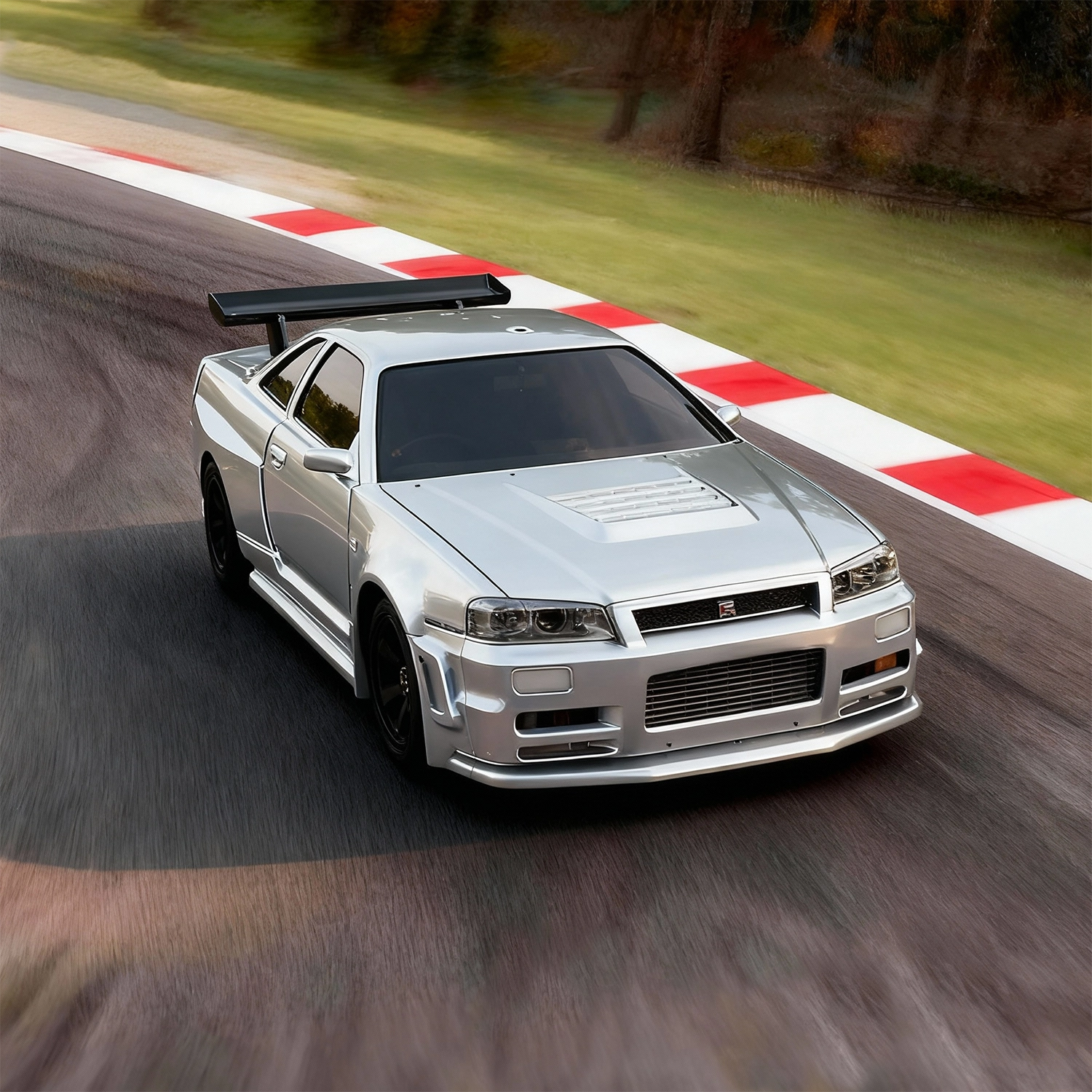 RC Drift Car 4WD 1/43 Scale - Jiabaile 4304 Nissan GTR R34 with Gyro - India - ThrustRC